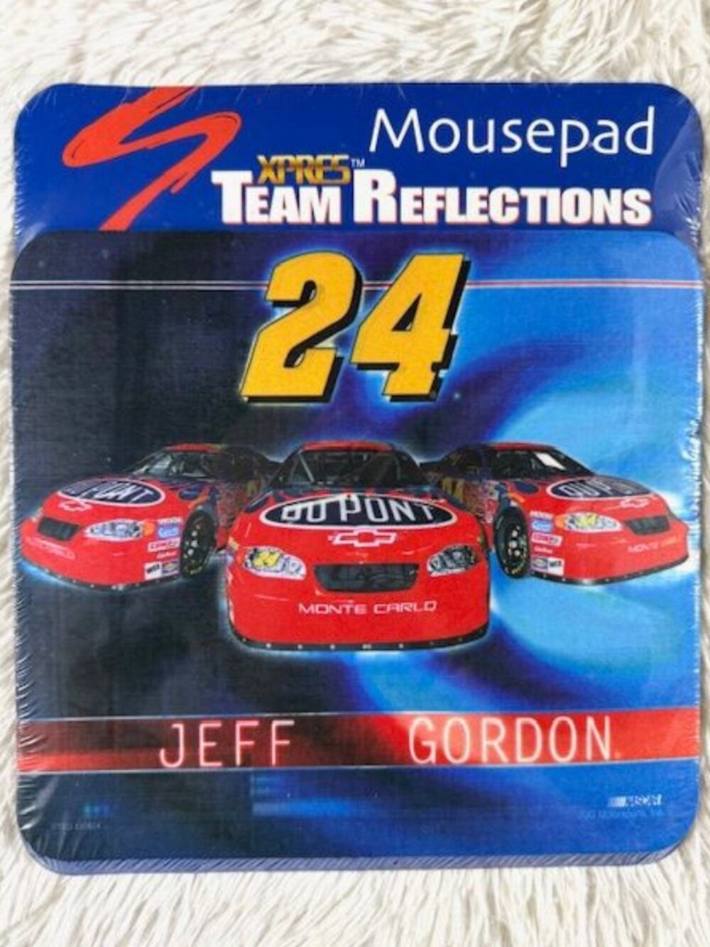 Vintage NASCAR Jeff Gordon 24 Dupont Mousepad